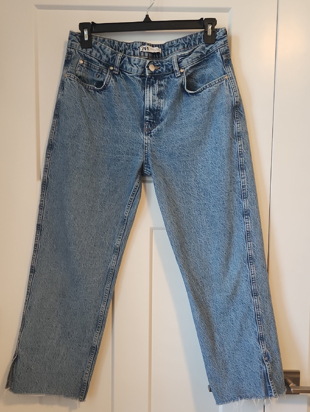 Zara Mid Wash Straight-Leg Jeans Sz 10